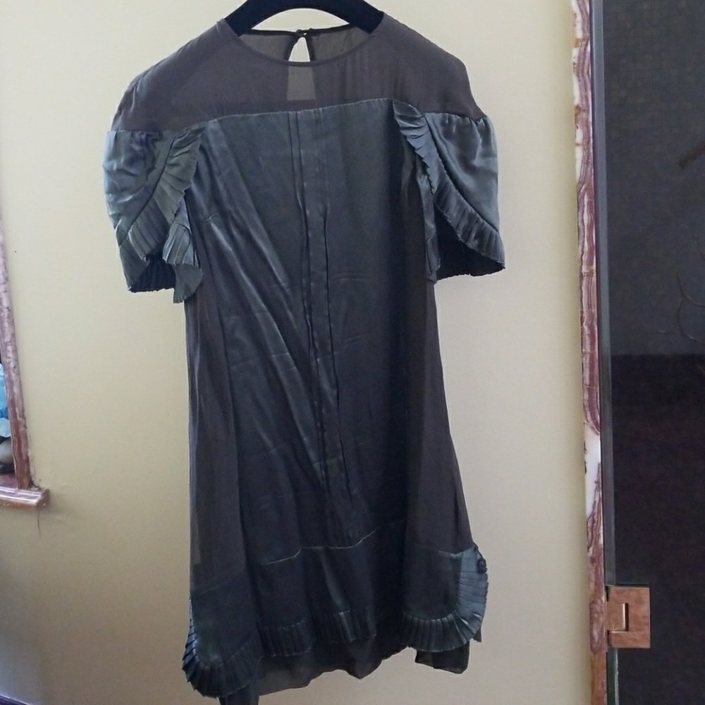 Clearance dark green mini dress